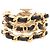 Anel Coco Mark Band Chanel Preto Dourado