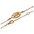 Bracciale Cartier Double C in diamanti e oro rosa 18K - vista 3