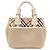Borsa Burberry Check Bianco Beige