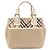 Borsa Burberry Check Bianco Beige - vista 2
