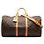 Louis Vuitton Brown Monogram Keepall Bandouliere 55 Marrone