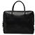 Borsa business Prada in pelle Saffiano nera Nero