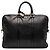 Borsa business Gucci in vitello nero con diamanti