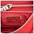 Borsa a tracolla Prada in Tessuto rossa con zip Rosso - vista 5