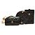 Chanel Wristlet Multi Pouches in Lambskin Matelassé Nero con Corona di Perle CC - vista 9