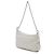 Borsa Satchel Gucci Gossip Small in canvas GG bianco Crudo - vista 2
