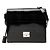 Borsa crossbody Burberry in vernice embossed House Check nera Nero