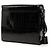 Borsa crossbody Burberry in vernice embossed House Check nera Nero - vista 2