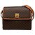 Céline Celine Brown Macadam Coated Canvas Crossbody-Tasche Braun