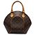 Louis Vuitton Brown Monogram Ellipse PM Braun