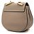 Chloé Mini Borsa a Tracolla Drew in Pelle di Agnello Grana Marrone Taupe - vista 2