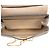 Chloé Mini Borsa a Tracolla Drew in Pelle di Agnello Grana Marrone Taupe - vista 4
