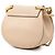 Chloé Borsa a tracolla Drew Nano in pelle di vitello grana marrone Beige - vista 2