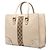 Tote Gucci in vitello bianco e tela GG Nailhead Crudo - vista 2