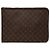 Louis Vuitton Brown Monogram Poche Documents Portfolio Marrone