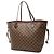 Louis Vuitton Brown Damier Ebene Neverfull MM Marrom - vista 2