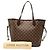 Louis Vuitton Brown Damier Ebene Neverfull MM Marrom - vista 7