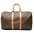 Louis Vuitton Brown Monogram Keepall 45 Marron