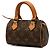 Louis Vuitton Brown Monogram Mini Speedy HL Marrom - vista 2