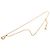 Autre Marque Collana con pendente Dior Gold placcata in oro logo CD D'oro