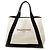 Balenciaga Cabas Tote M em lona branca e azul marinho Branco