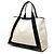 Balenciaga Cabas Tote M em lona branca e azul marinho Branco - vista 2