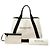 Balenciaga Cabas Tote M em lona branca e azul marinho Branco - vista 7