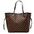 Louis Vuitton Brown Damier Ebene Neverfull MM Marrom