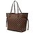 Louis Vuitton Brown Damier Ebene Neverfull MM Marrom - vista 2