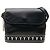 Autre Marque Saint Laurent Black Leather Y Cutout Flap Crossbody Nero
