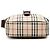 Borsa a tracolla Burberry Beige House Check Canvas - vista 3