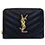 Autre Marque Cartera bi-fold de piel Saint Laurent Cassandra Negro