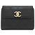 Chanel Coco Mark Matelassé Bi-fold Wallet Black