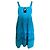 Twin Set by Simona Barbieri Blaues Baumwollkleid mit Spitze