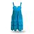 Twin Set by Simona Barbieri Blaues Baumwollkleid mit Spitze - Ansicht 2