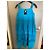 Twin Set by Simona Barbieri Blaues Baumwollkleid mit Spitze - Ansicht 5