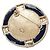 Spilla rotonda Chanel Cruise Line Coco Mark Blu D'oro - vista 2