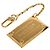 Portachiavi specchio placcato oro Louis Vuitton D'oro