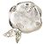 Chanel Coco Mark Camellia Brosche Silber Beige - Ansicht 2
