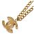 Chanel Coco Mark Chain Anhänger Halskette Golden