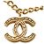 Chanel Coco Mark Chain Anhänger Halskette Golden - Ansicht 3