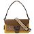 Coach Tabby Signature Lederhandtasche Braun Gelb