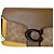 Coach Tabby Signature Lederhandtasche Braun Gelb - Ansicht 11