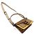 Coach Tabby Signature Lederhandtasche Braun Gelb - Ansicht 4