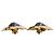 Orecchini a clip Yves Saint Laurent Vintage Stile Barocco Blu D'oro - vista 3