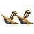 Orecchini a clip Yves Saint Laurent Vintage Stile Barocco Blu D'oro - vista 7