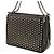 Borsa a tracolla Christian Louboutin Trilby Small con borchie Spike e catena Nero - vista 7