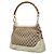 Borsa Gucci GG Canvas Bamboo Beige Crudo - vista 2