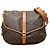 Borsa a tracolla Louis Vuitton Monogram Saumur 35 Marrone