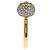 Louis Vuitton Color Blossom Ring mit Diamant-Pavé Gelb - Ansicht 3